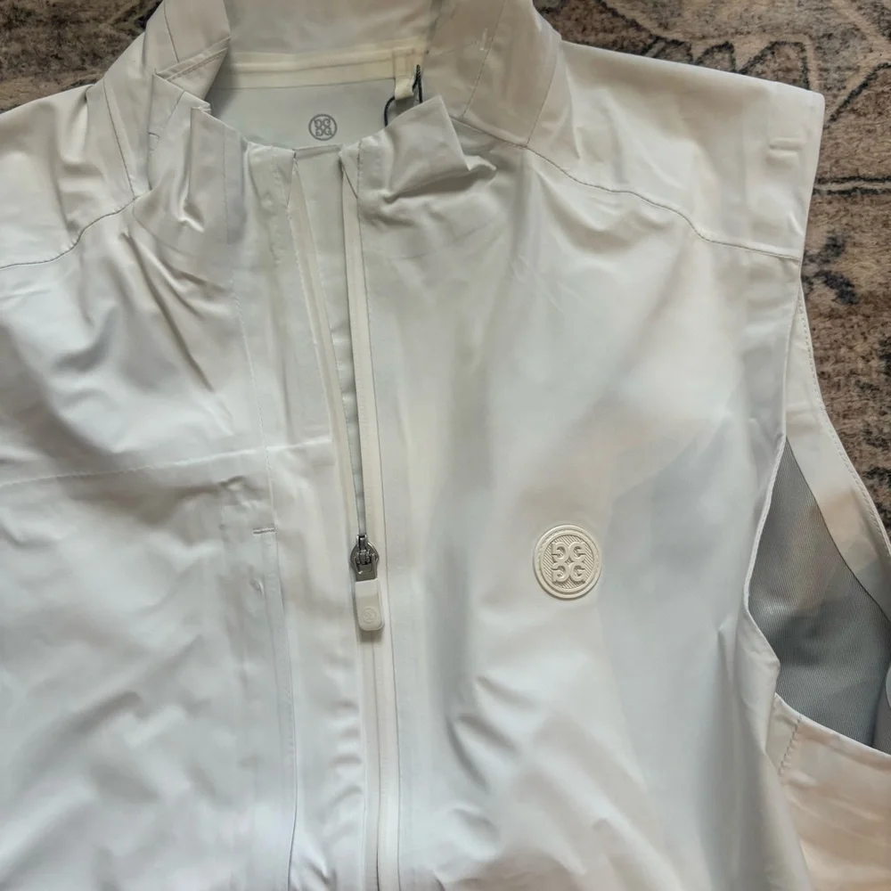 G/Fore Repeller Vest Mens Size S white Performance Golf New